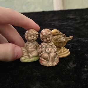 Wade England Miniature Figurines Children & Duck Set of 3